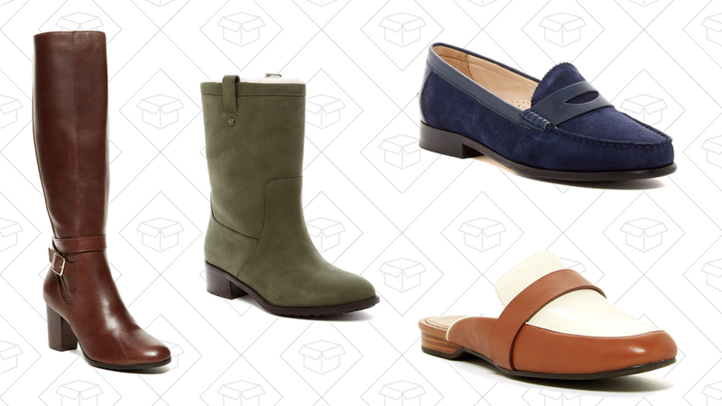Cassidy Waterproof Boot, $200 | Jessup Genuine Shearling Lined Boot, $180 | Kent Loafer II, $90 | Ainsleigh II Mule, $80